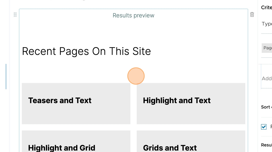 The grid listing variation