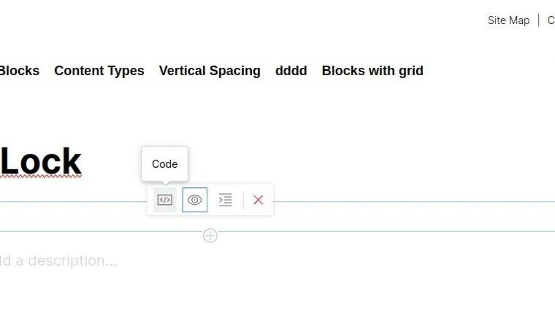 Return to the HTML code view