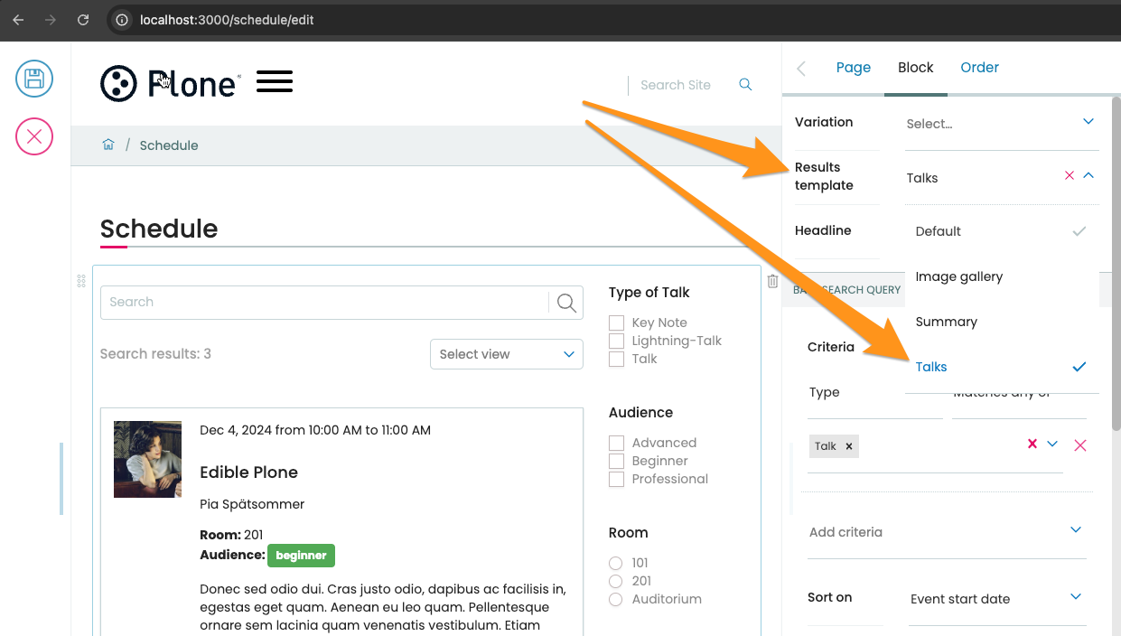 Apply listing variation