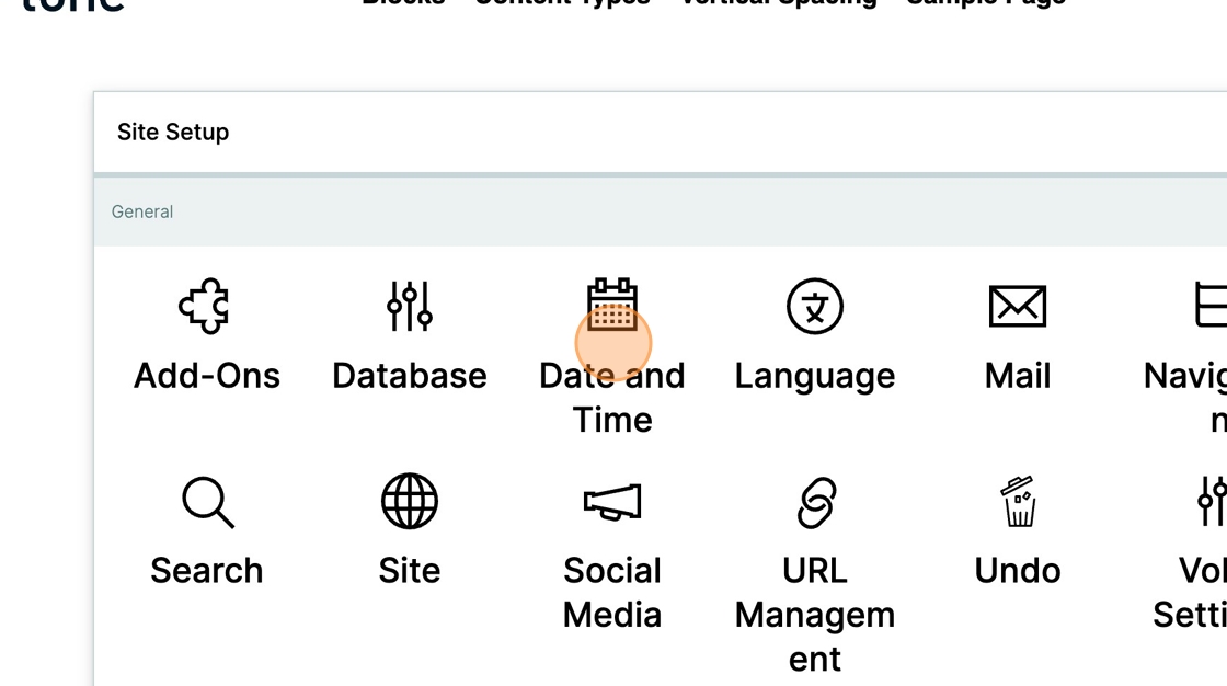 The Date and Time control panel